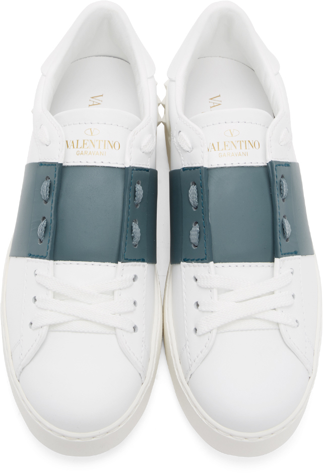 valentino sneakers blue and white