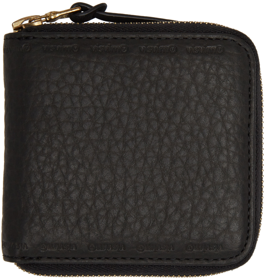 visvim: Black Zip Bifold Wallet | SSENSE