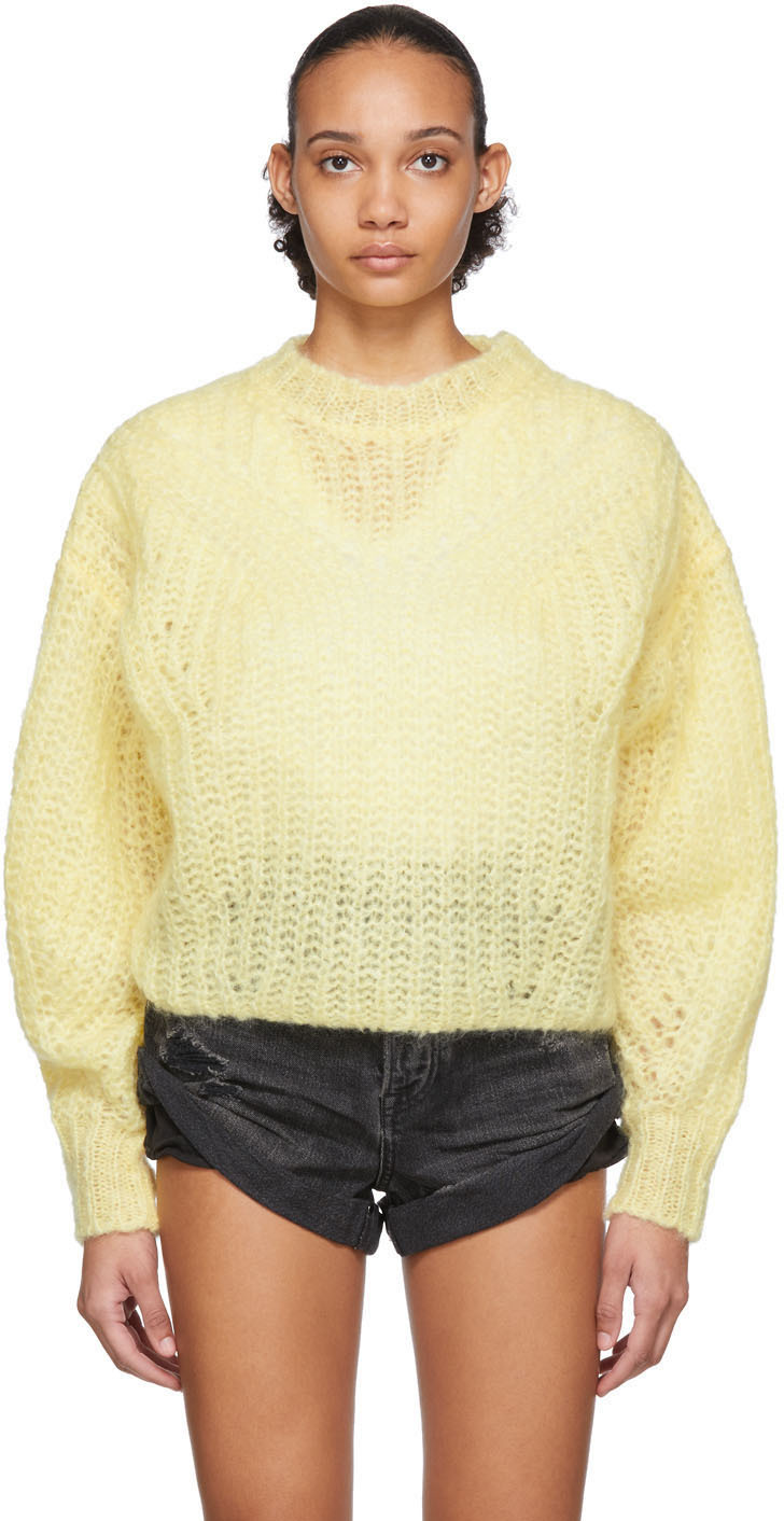 Isabel Marant: Yellow Inko Sweater | SSENSE Canada