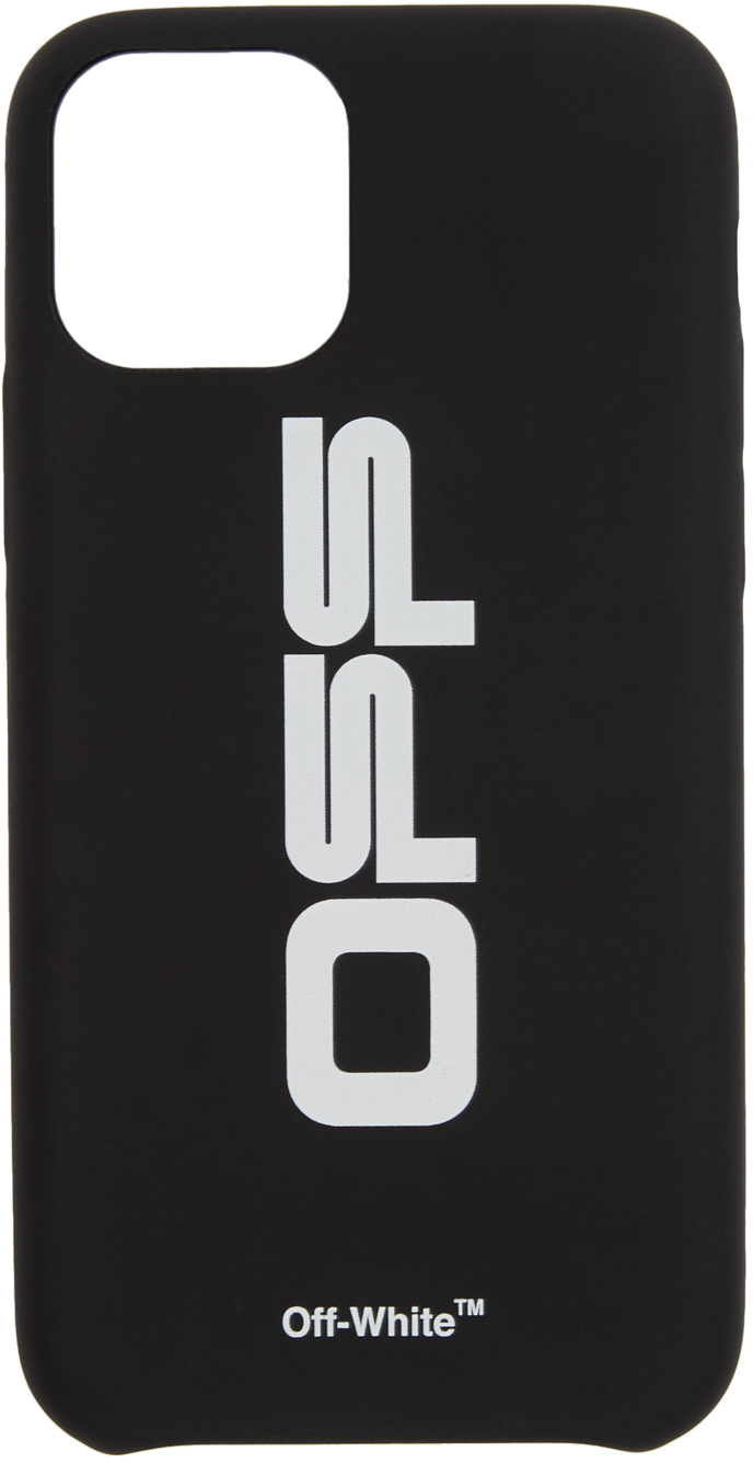 Off-White: Black & White Wavy Logo iPhone 11 Pro Case | SSENSE