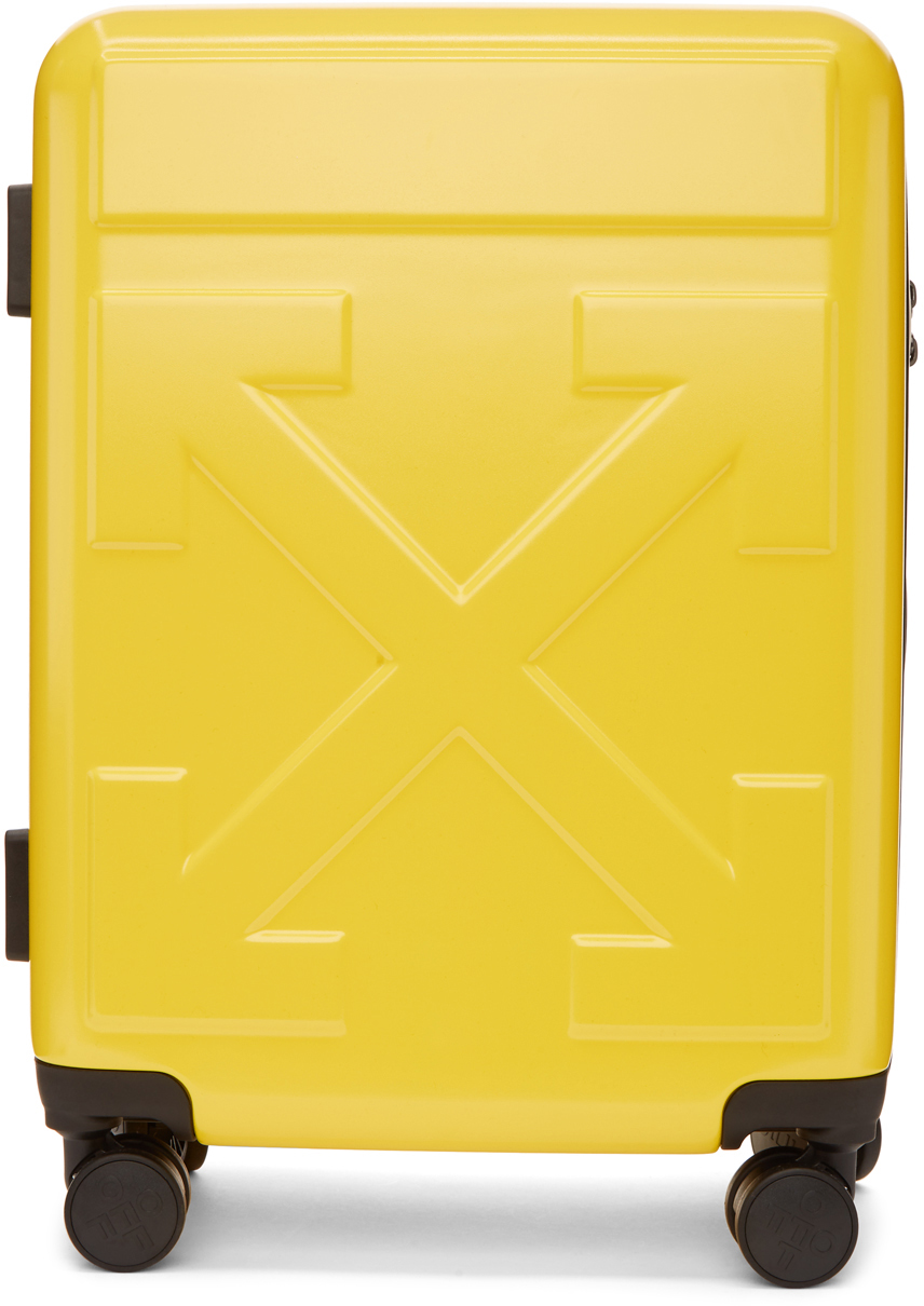 yellow carry on suitcase