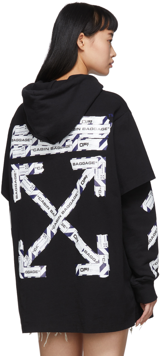 OFF-WHITE Airport Tape Zip Up Hoodie 注目商品 メンズ | wl-coating.com