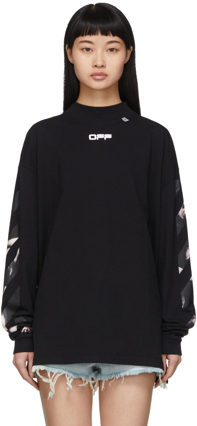 Off-White Black Caravaggio Arrows Over Long Sleeve T-Shirt
