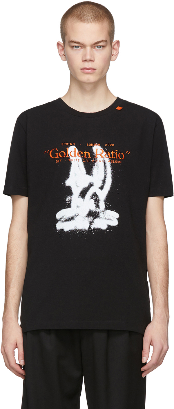 off white t shirt cross on back