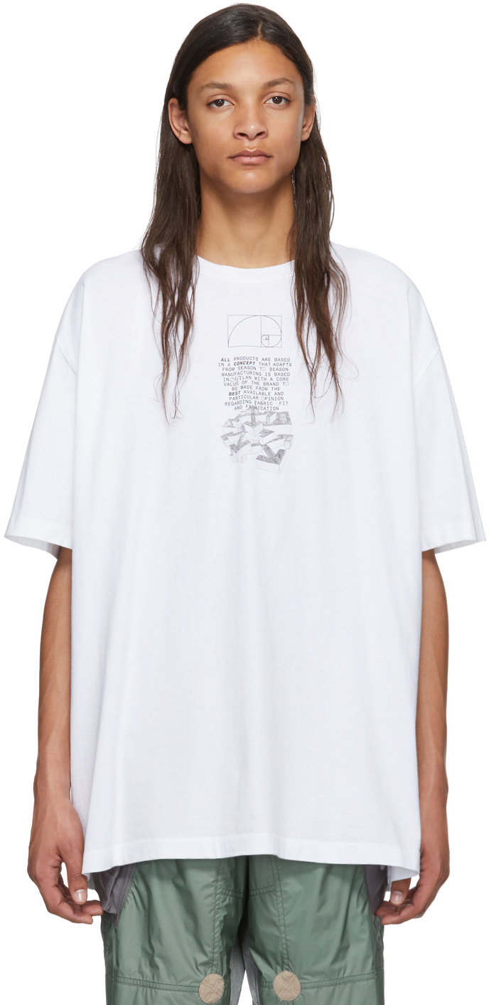 Off-White: White Dripping Arrows T-Shirt | SSENSE