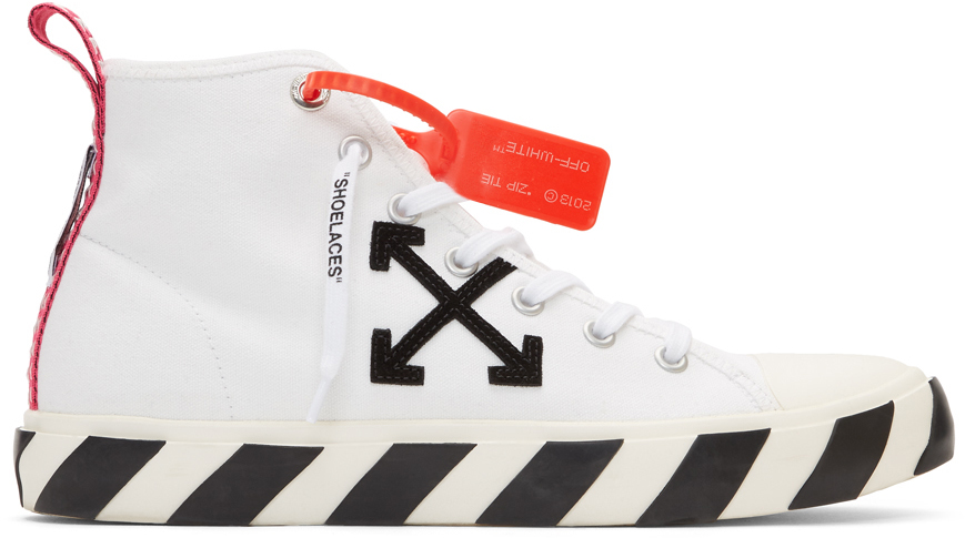 Hollow Mark down area White & Black Arrows Mid-Top Sneakers by Off-White on Sale