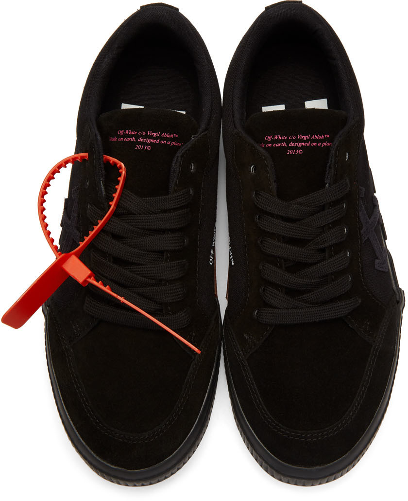 off white black vulc sneakers