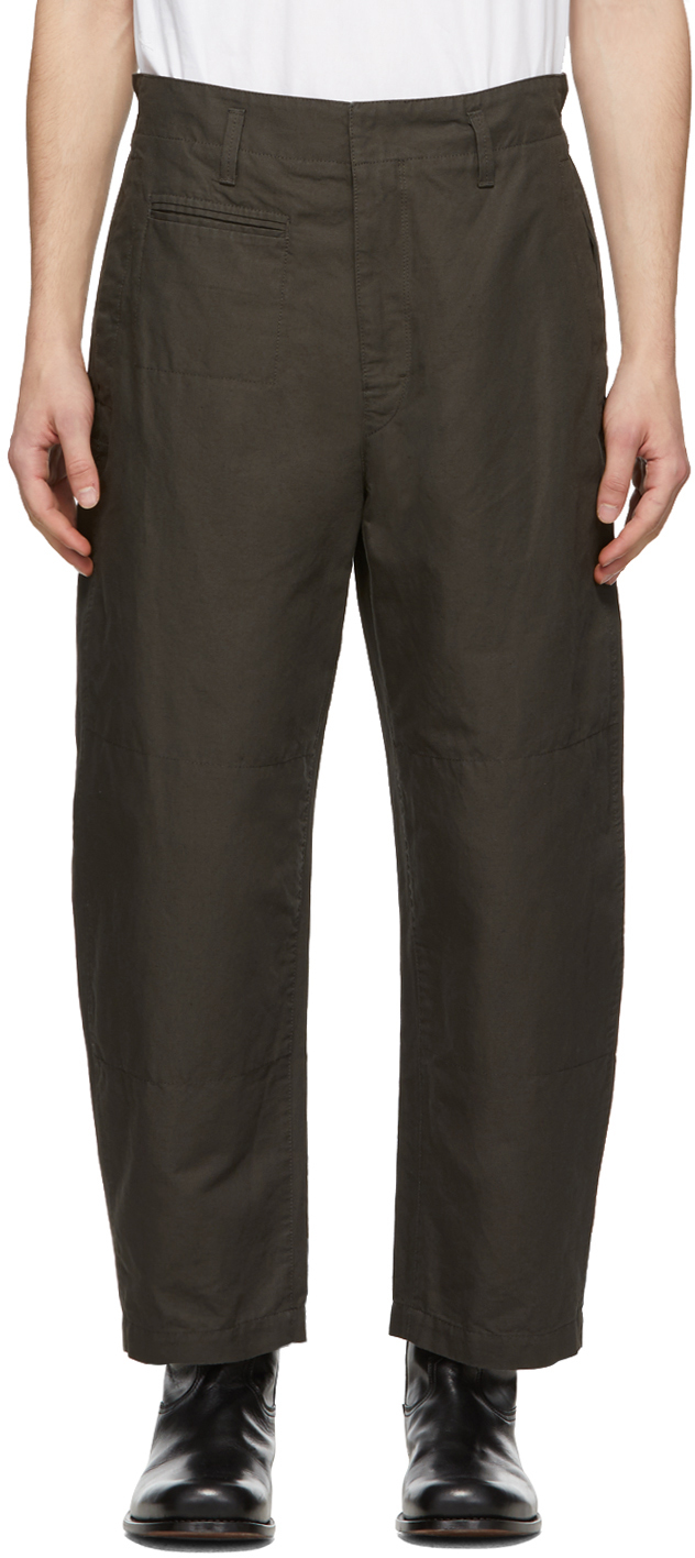 LEMAIRE: Black Military Trousers | SSENSE