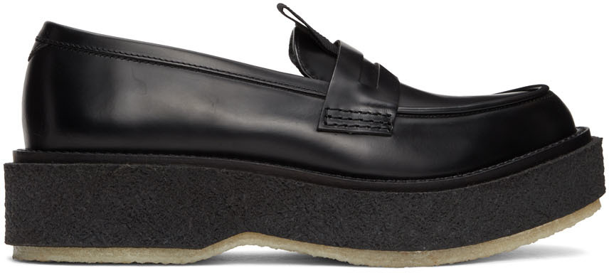 Études: Black Adieu Edition Type 143 Loafers | SSENSE