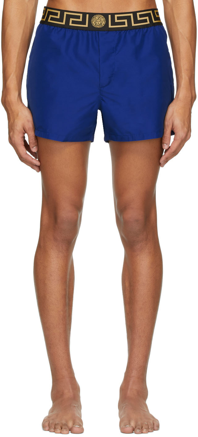 versace shorts blue