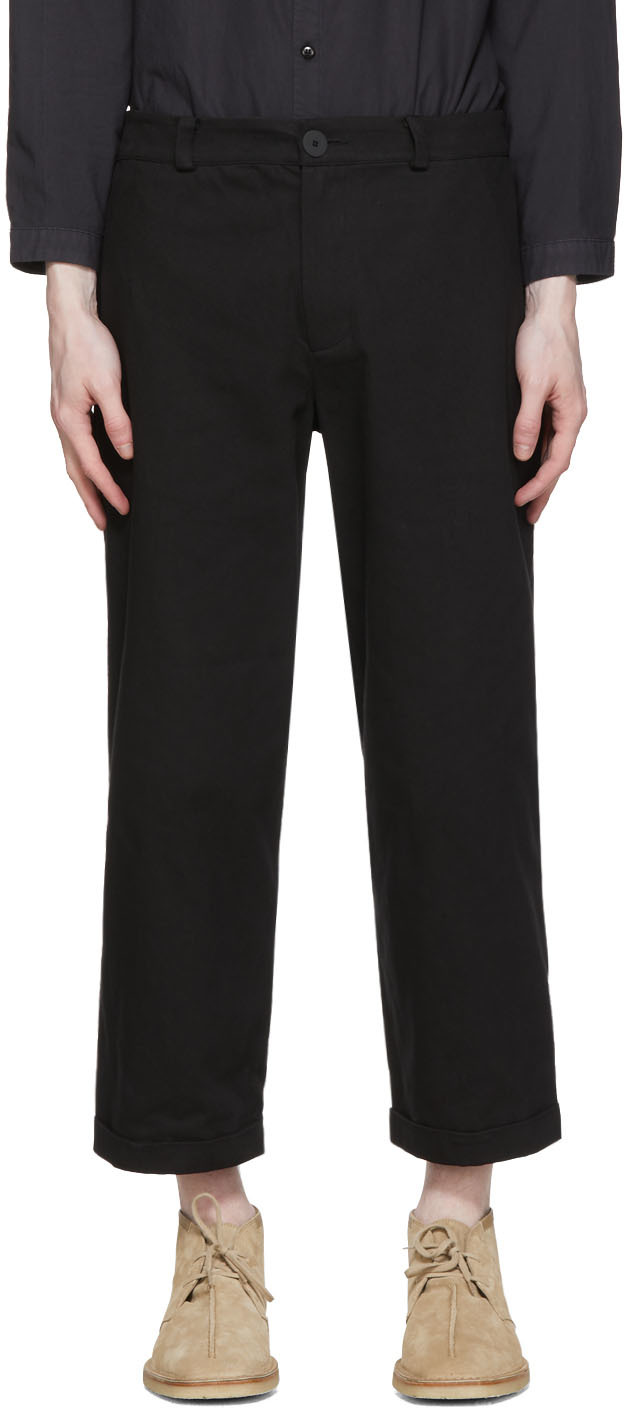 Toogood: Black 'The Bricklayer' Trousers | SSENSE