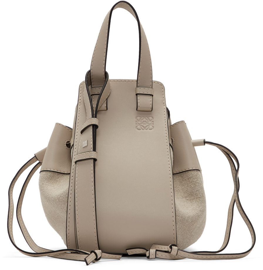 Loewe: Beige Small Hammock Bag | SSENSE