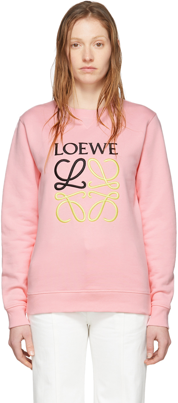 loewe pink sweater