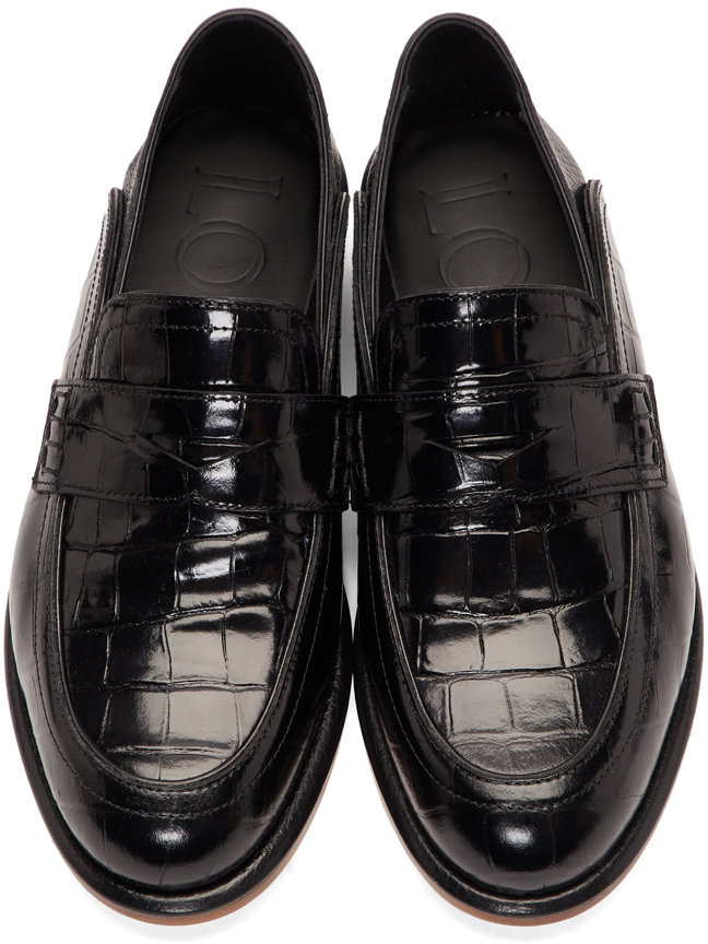 loewe croc loafers