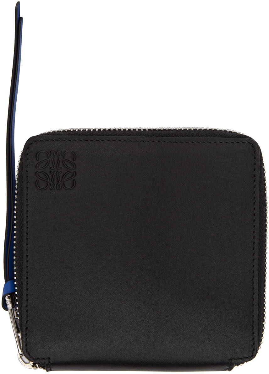 Loewe Black Rainbow Square Zip Bifold Wallet SSENSE