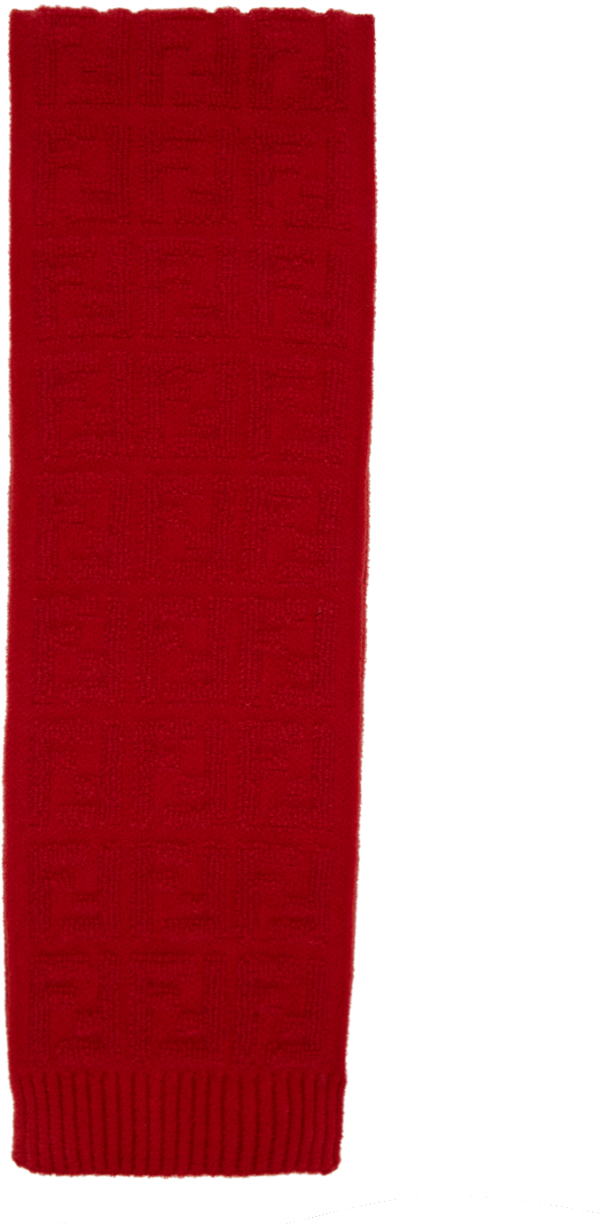 fendi red scarf