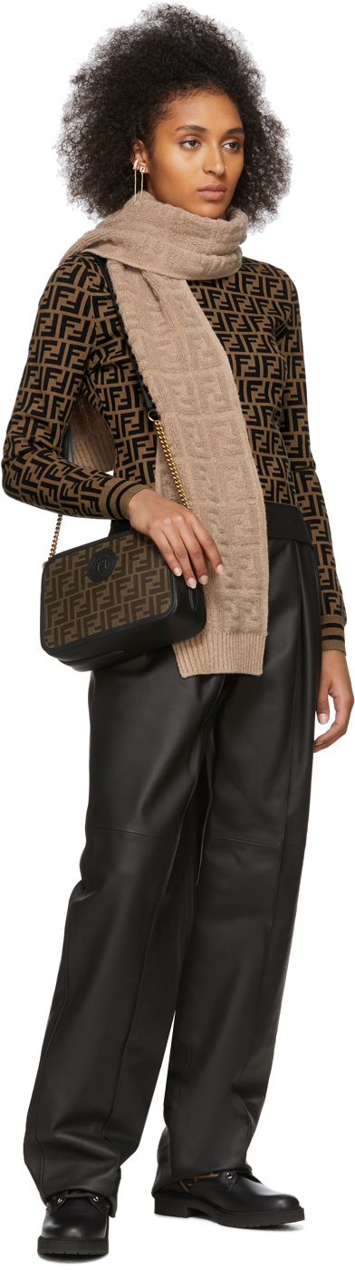 fendi black camera bag