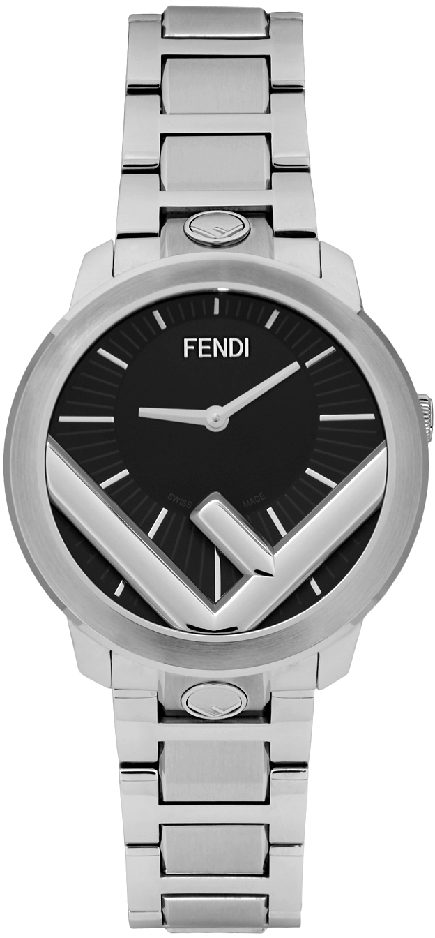 Fendi: Silver Run Away 'F is Fendi' Watch | SSENSE