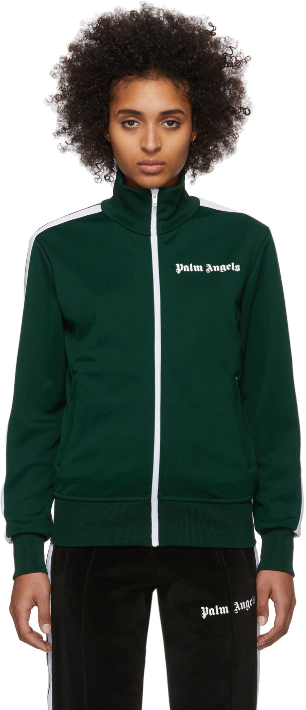 Palm Angels Green Classic Track Jacket
