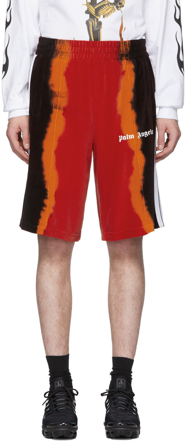 palm angels black shorts