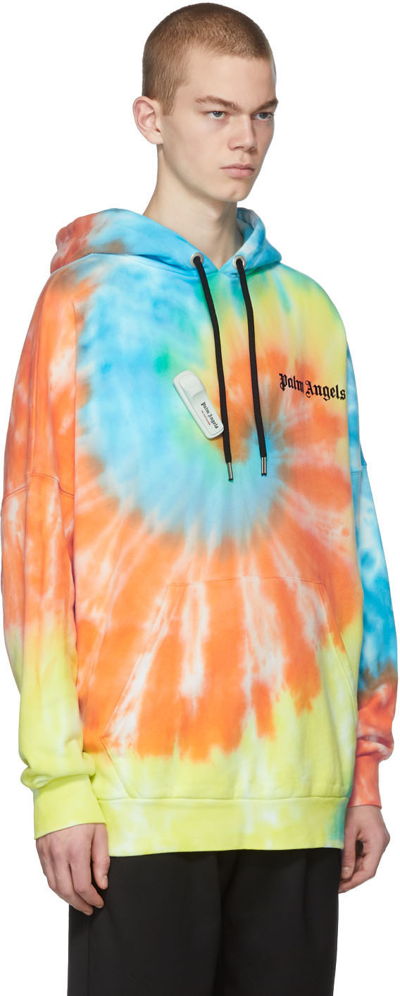 palm angels tie dye hoodie