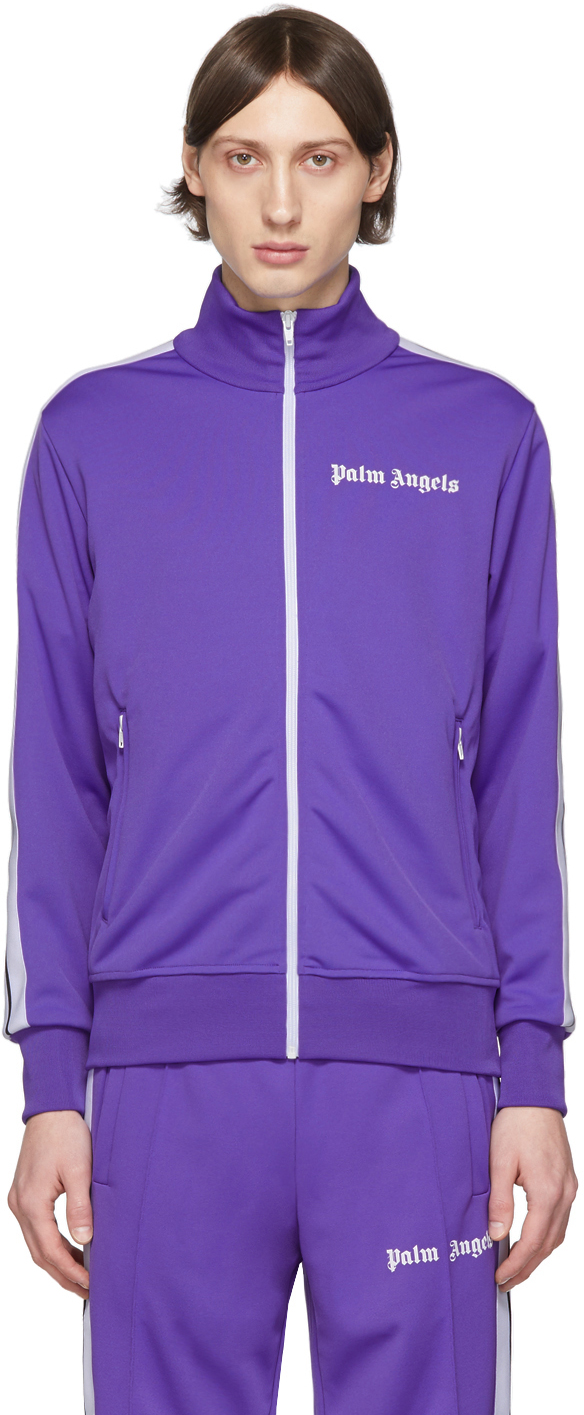 Palm Angels: Purple Classic Track Jacket | SSENSE