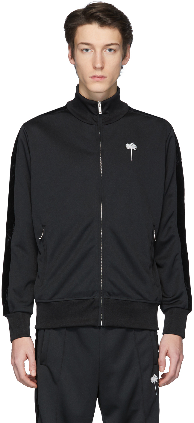 palm angels black track jacket