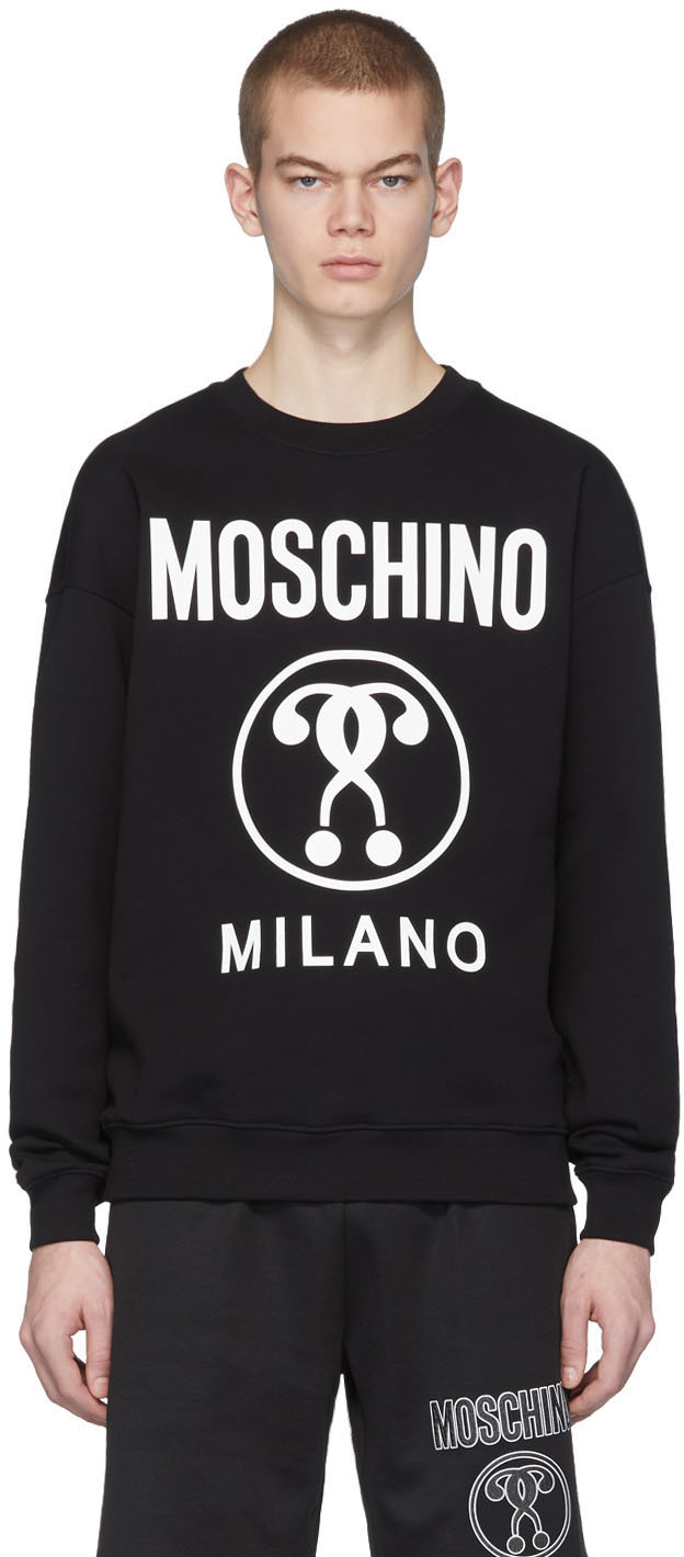 black moschino sweatshirt