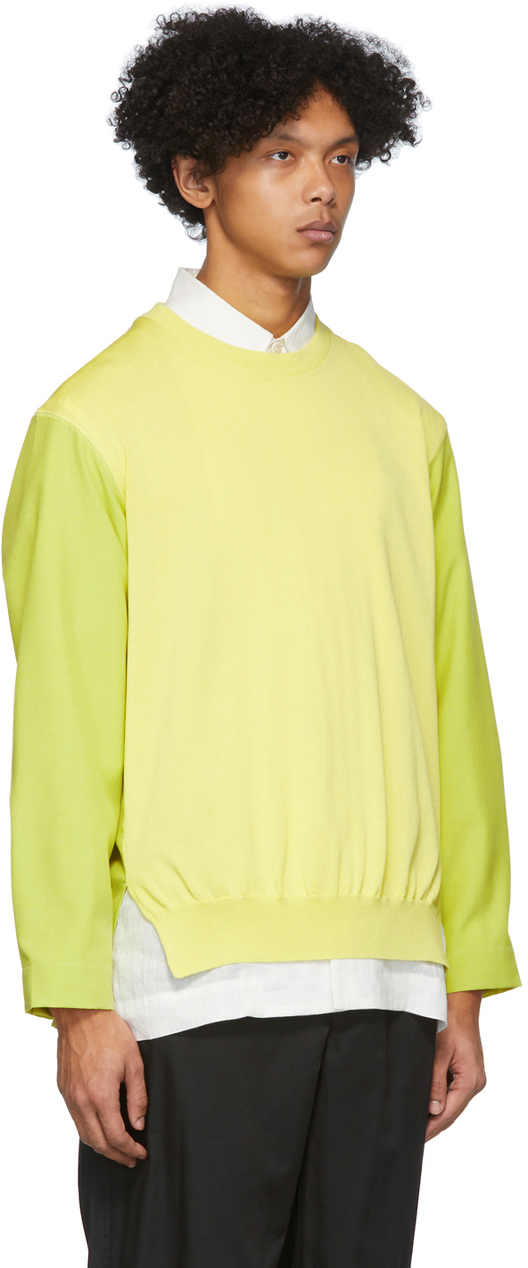 yellow dress sweater