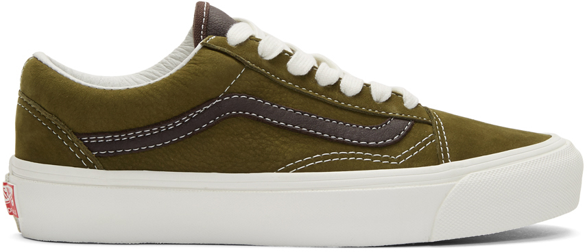 Baskets Vertes Et Brunes Og Old Skool Lx