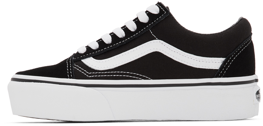 black old skool platform vans