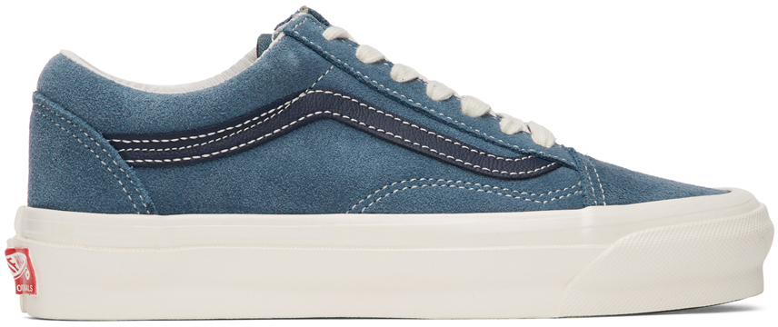 blue vans brown laces