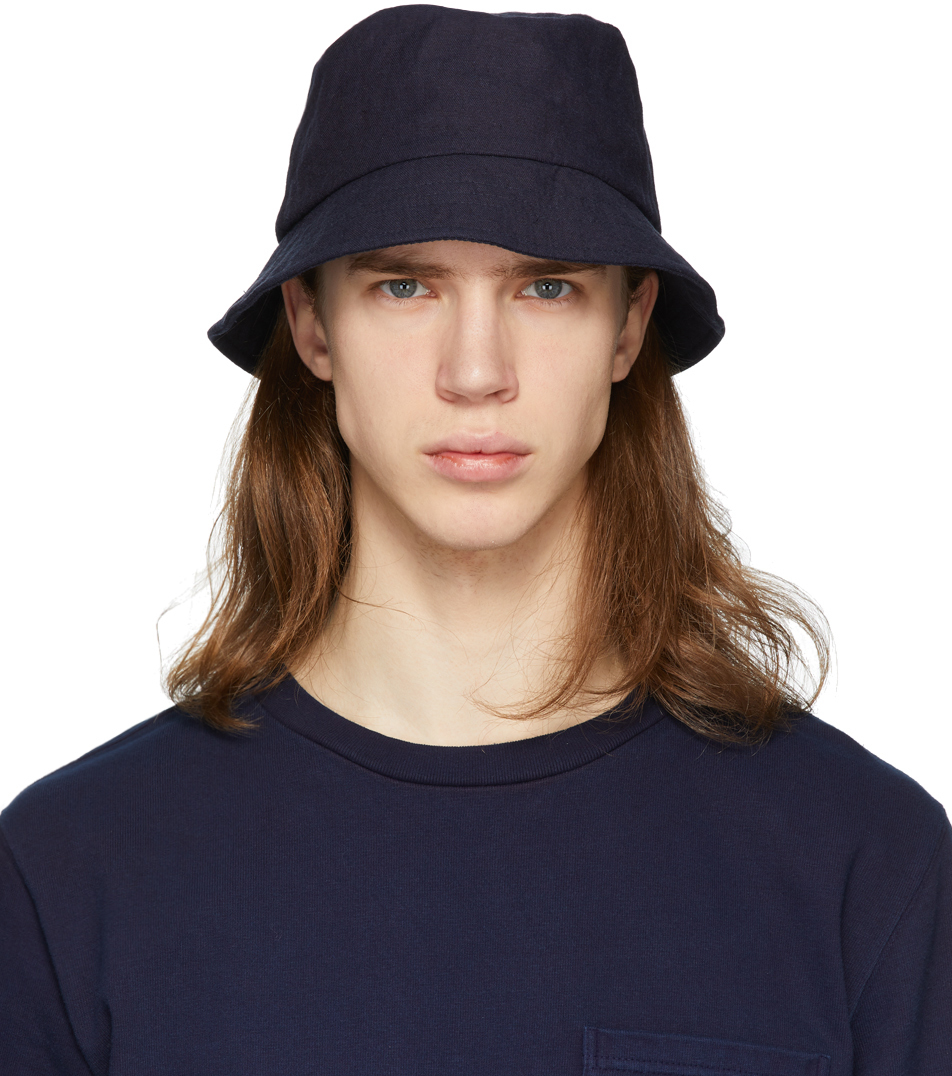 indigo bucket hat