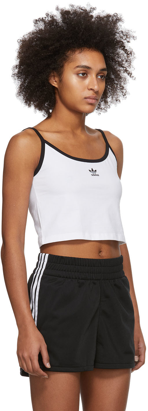 white adidas tank top