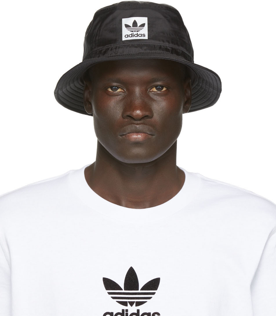 adidas Originals: Black Night Bucket Hat | SSENSE Canada