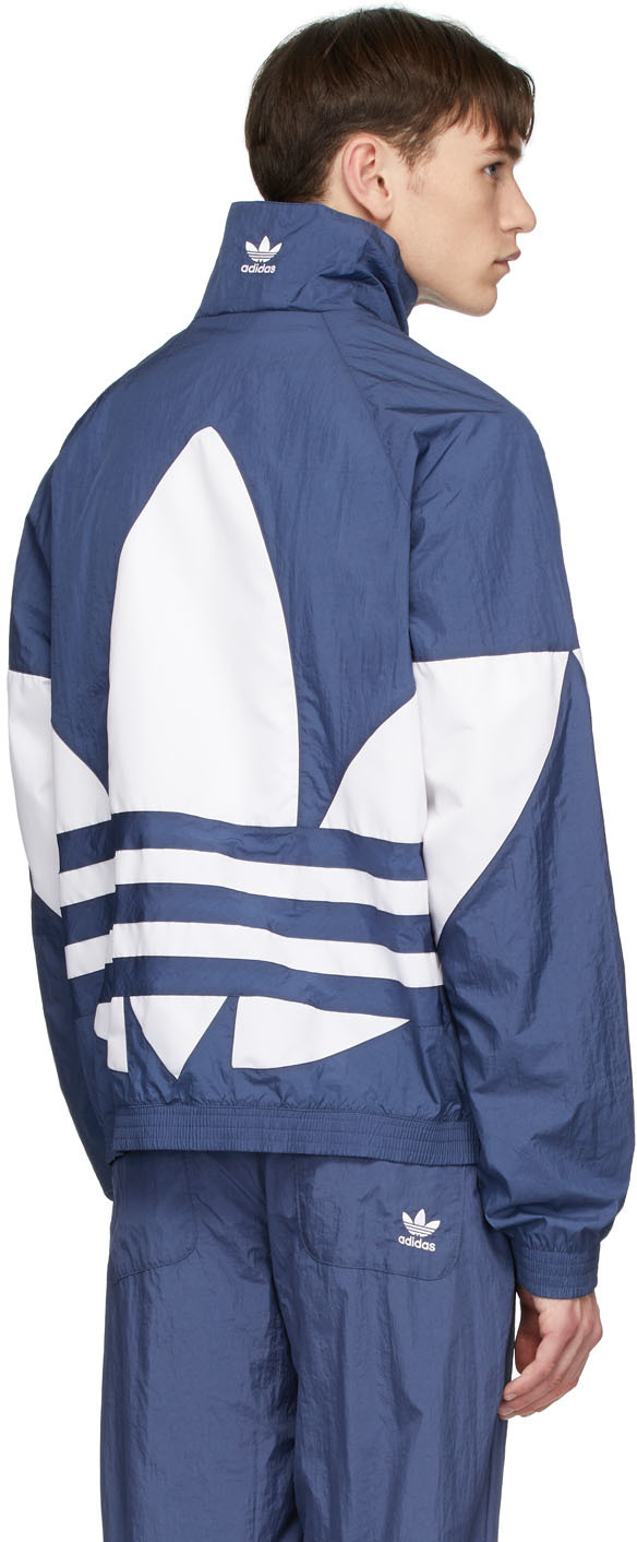 adidas blue trefoil jacket