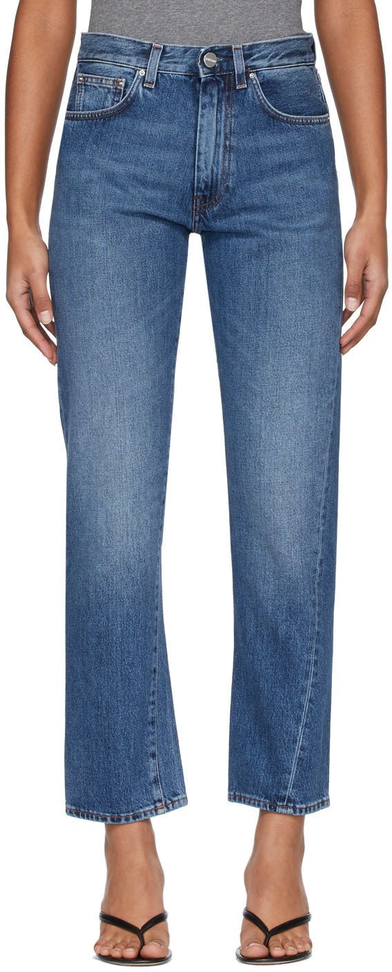 Blue Original Jeans by Totême on Sale