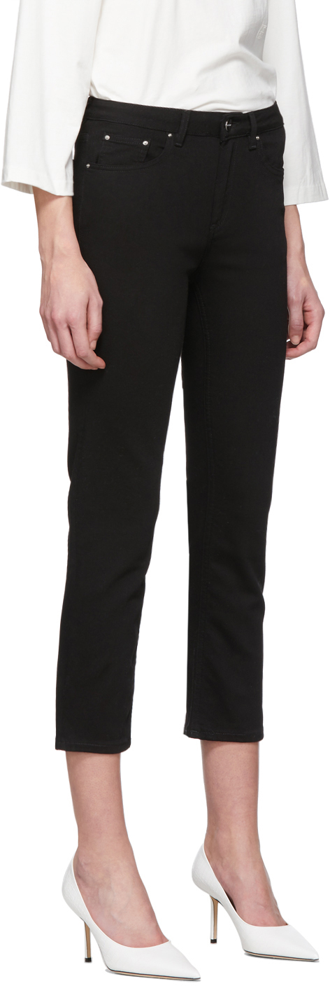 toteme straight denim black