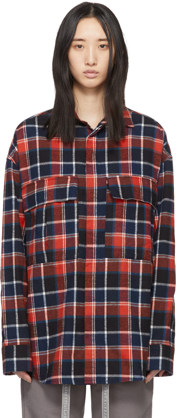 fear of god plaid hoodie