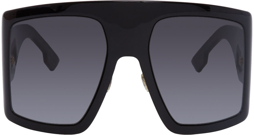 Dior Black Diorsolight1 Sunglasses Ssense 