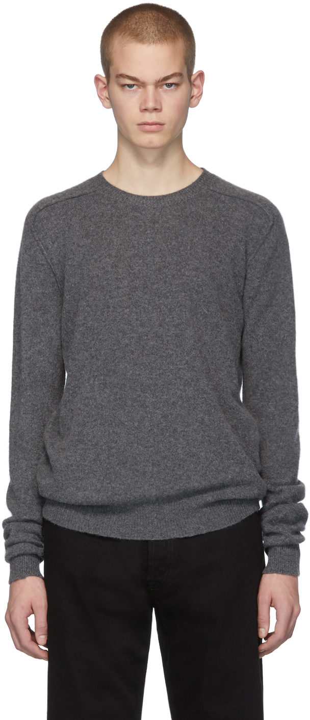 Bottega Veneta: Grey Cashmere Sweater | SSENSE