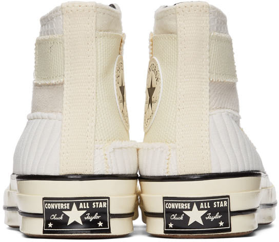 Converse: Off White Patchwork Chuck 70 Converse Chuck 70 off white patchwork