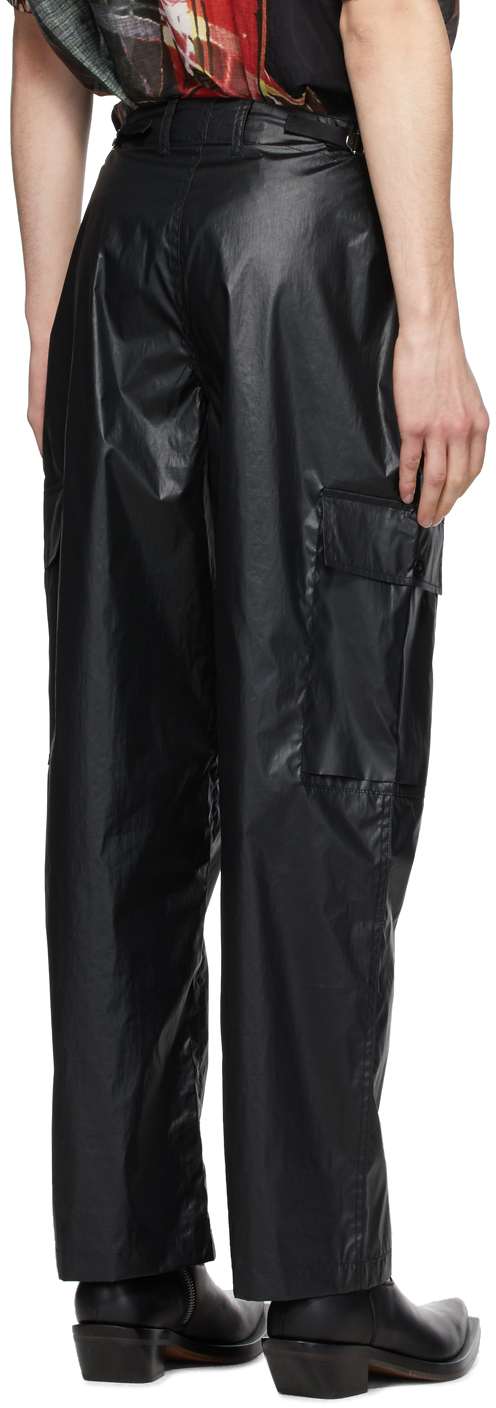 black tech cargo pants