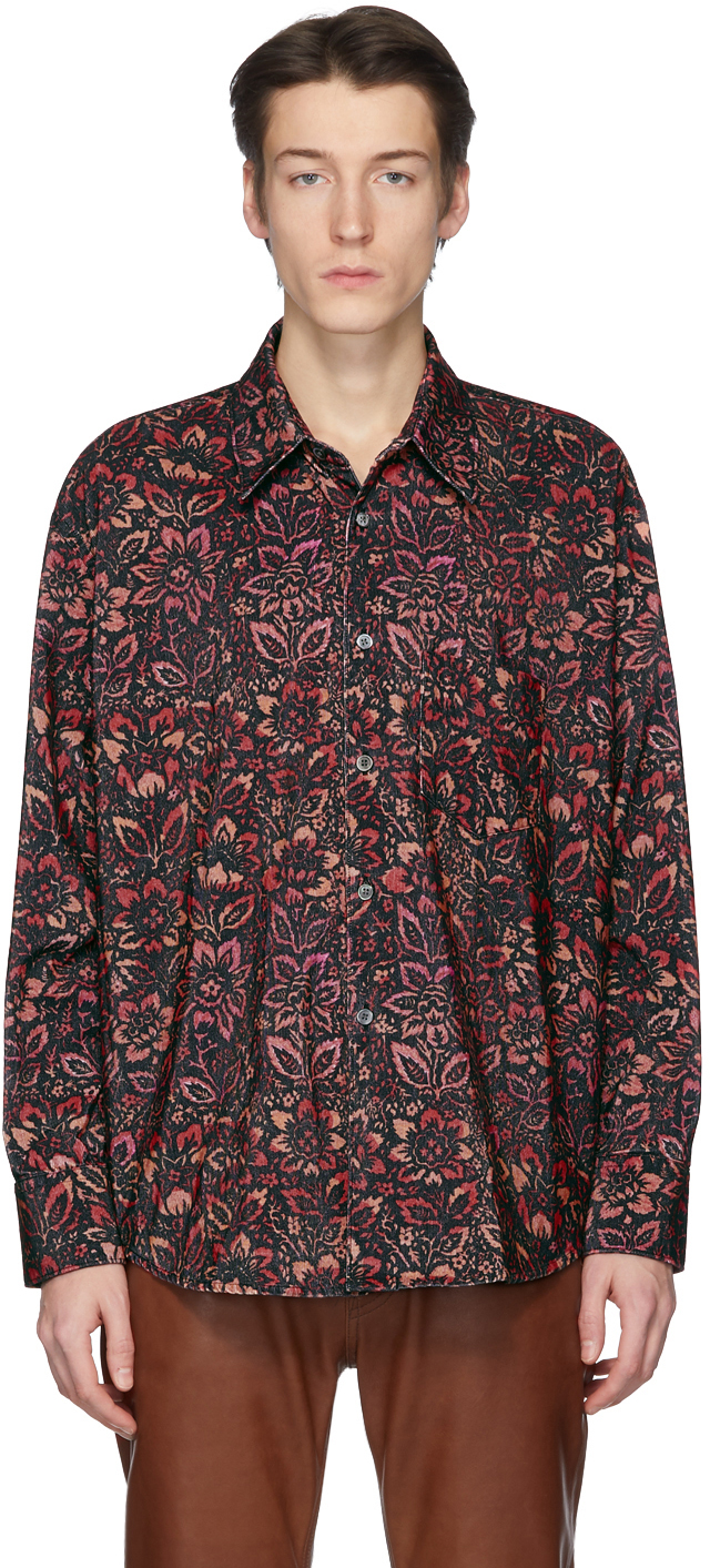 Our Legacy: Multicolor Floral Wallpaper Shirt | SSENSE