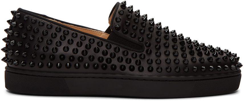 louboutin roller boat black