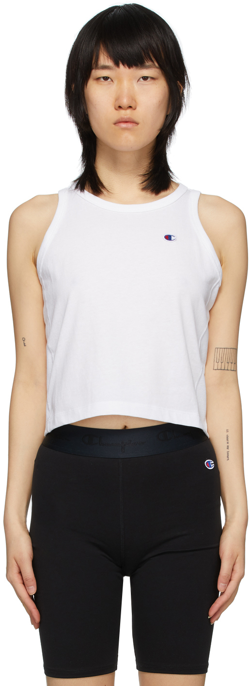 white champion tank top