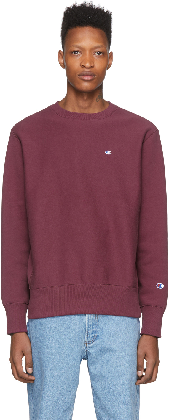 burgundy lacoste sweatshirt