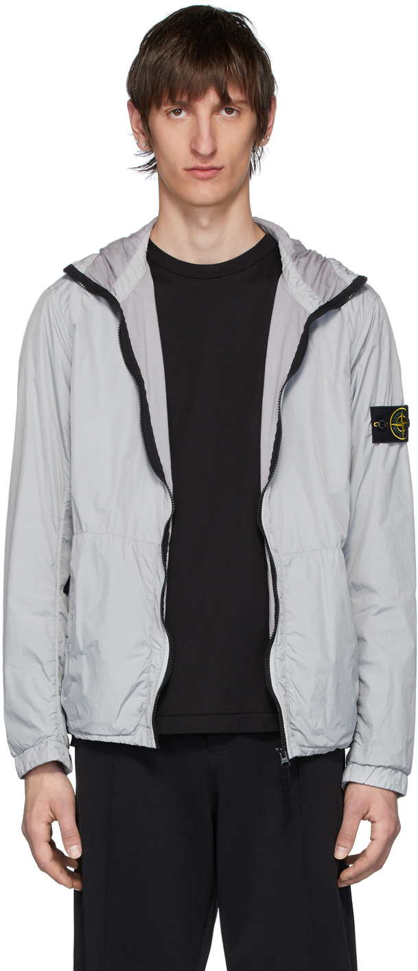 stone island hooded coat