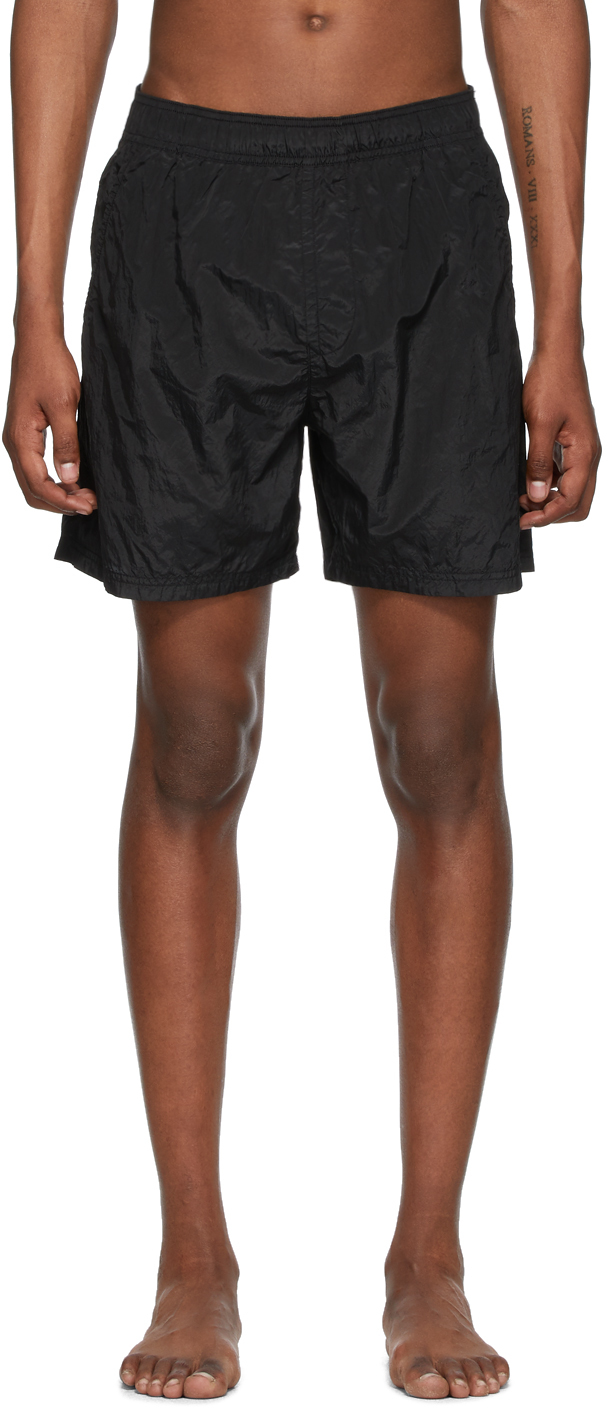 stone island black swim shorts