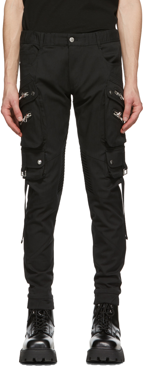 Faith Connexion: Black Classic Cargo Pants | SSENSE